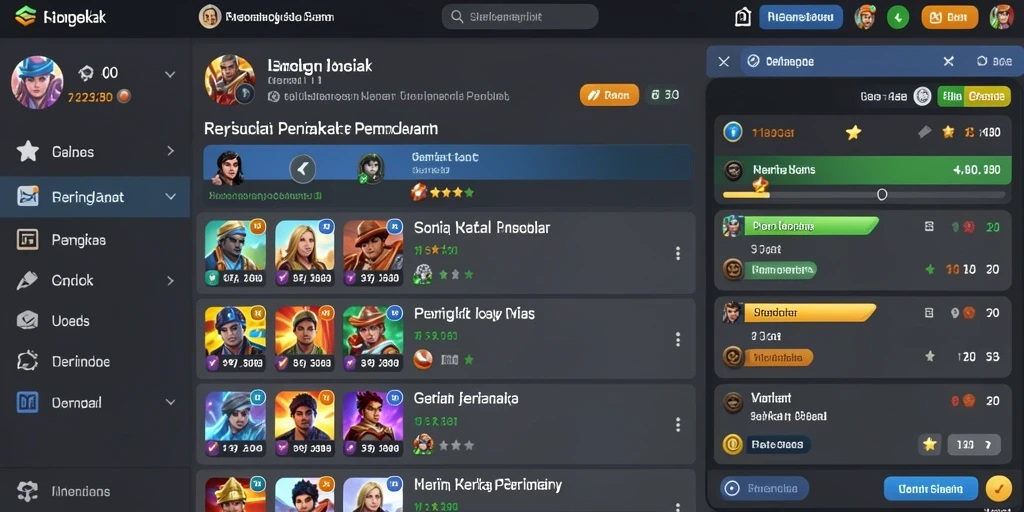 Screenshot menampilkan tampilan antarmuka utama yang menarik.