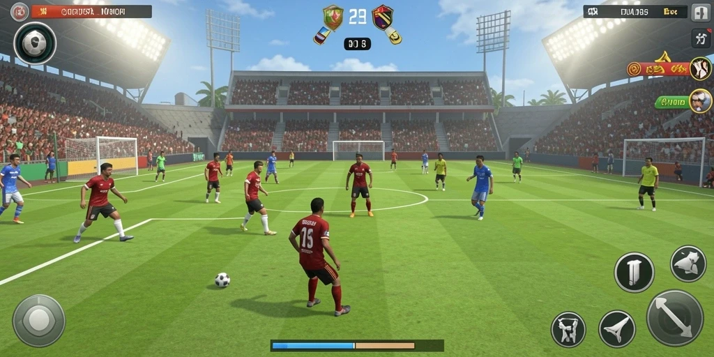 Screenshot menunjukkan tampilan awal permainan yang menarik.