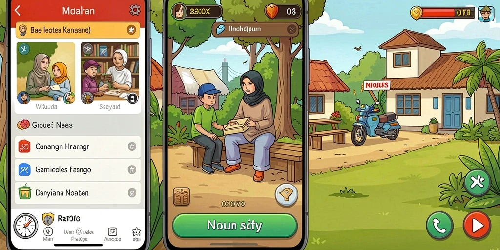 Tangkapan layar yang menunjukkan gameplay seru ODDIGO.
