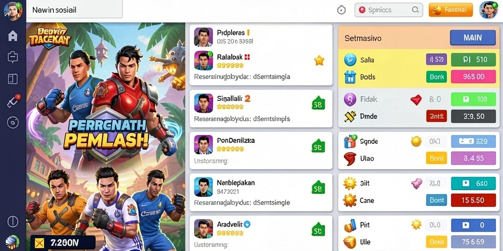Screenshot menampilkan tampilan awal QTGAME yang menarik.