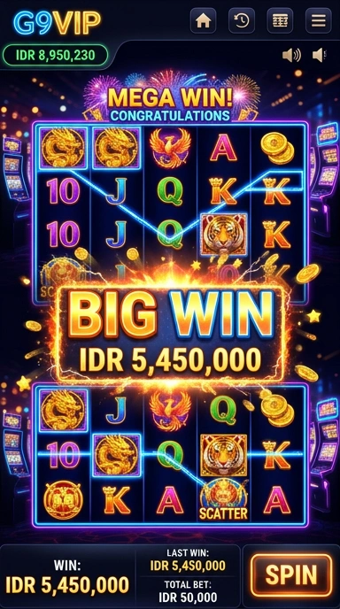 Cuplikan layar menu unduhan g9vip untuk perangkat Android